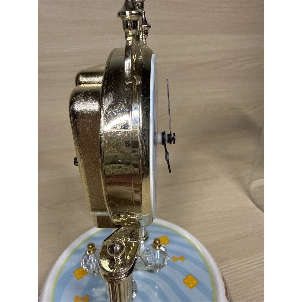 Scooby-Doo Porcelain Anniversary Clock Glass‎ Domed Doesn't Spin Clock Works